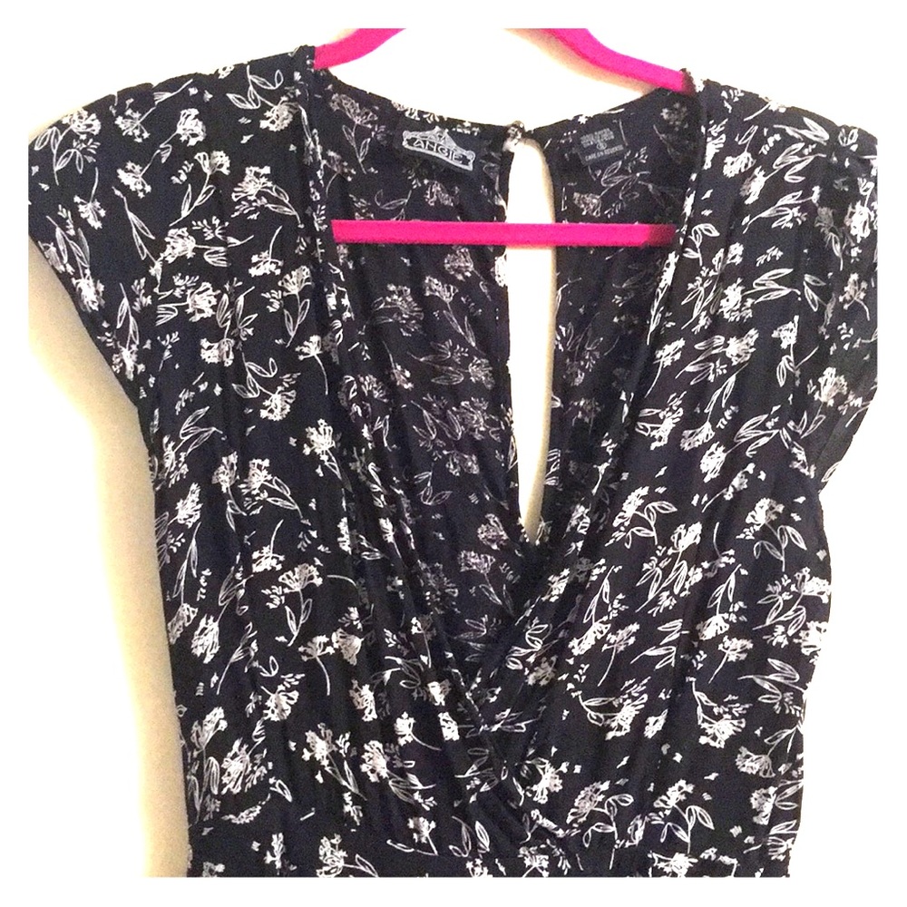 Flower Keyhole back Romper